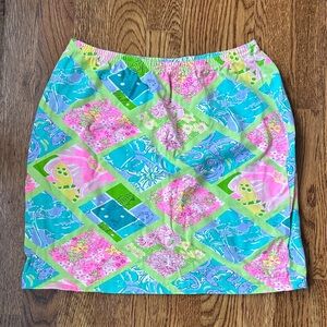 Lilly Pulitzer Pastel Patchwork Skirt. Sz S